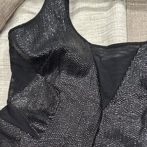 BCBGMaxAzria Shimmering Black Mini Dress